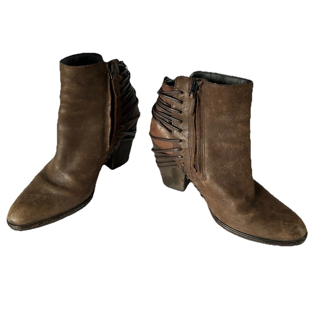 Brown Leather Ankle Boots
